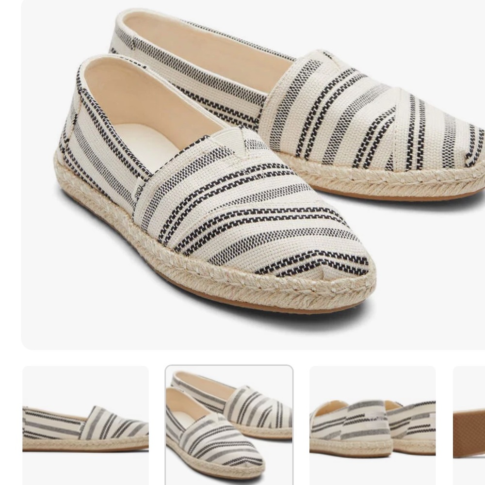 🆕 Toms Women's Alpargata Rope Espadrille Slip On Shoe - 7 - Picture 3 of 7
